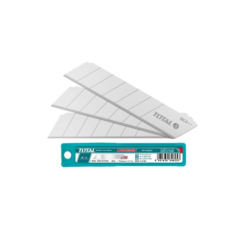 TOTAL 41735  
 Recambio cuchillas cutter THT5192501  
 25 x 127 mm