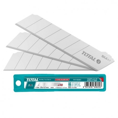 TOTAL 41735  
 Recambio cuchillas cutter THT5192501  
 25 x 127 mm