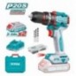 TOTAL 41754  
 Taladro percutor brushless a batería TIDLI20668E  
 20 V