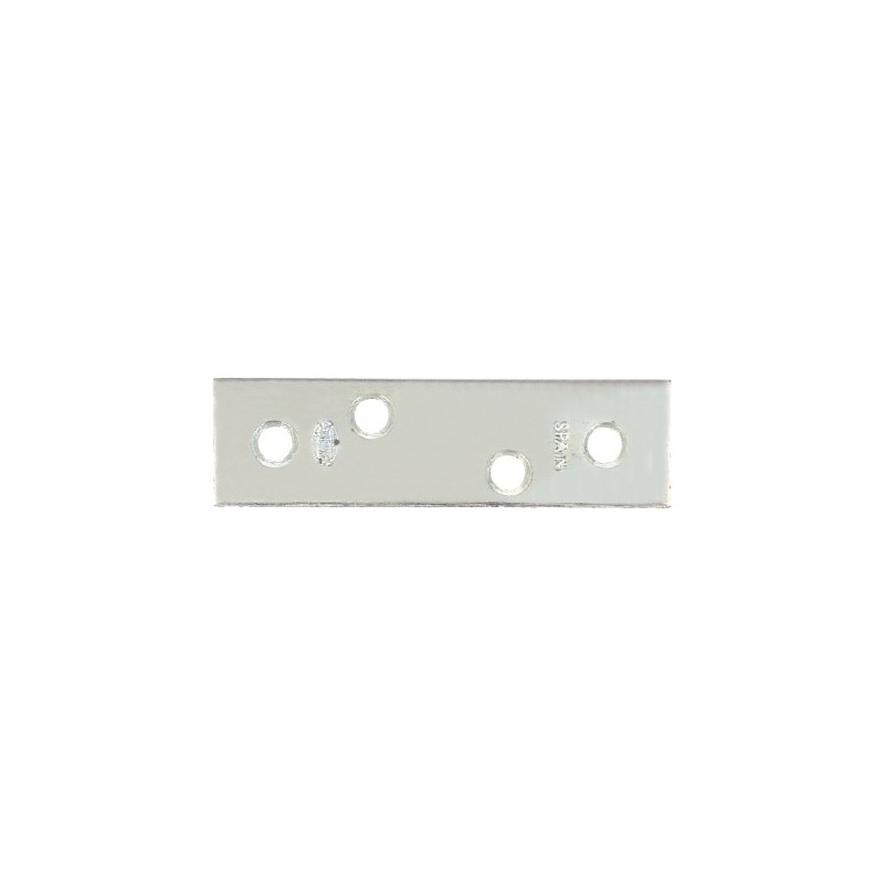 AMIG 418  
 Placa 1  
 57 x 16 x 1,5 mm  
 Acero  
 Zincado