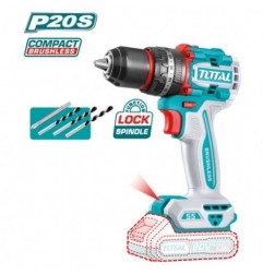 TOTAL 41824  
 Taladro percutor brushless a batería TIDLI205581  
 20 V