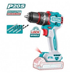 TOTAL 41826  
 Taladro percutor brushless a batería TIDLI206681  
 20 V