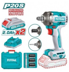 TOTAL 41827  
 Llave impacto 1/2'' Brushless a batería TIWLI20236E  
 20 V