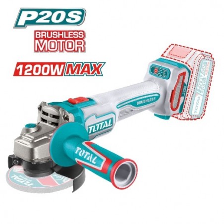 TOTAL 41828  
 Amoladora Brushless a batería TAGLI221153  
 20 V