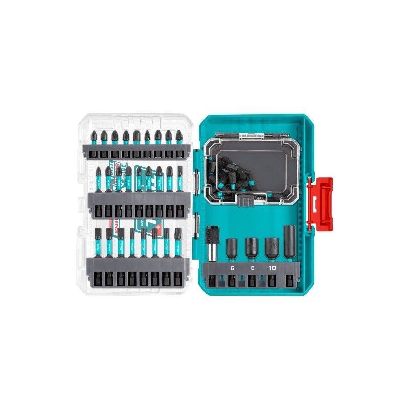TOTAL 41833  
 Caja de 51 puntas impacto + adaptadores TACSDL25106
