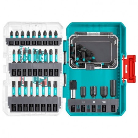 TOTAL 41833  
 Caja de 51 puntas impacto + adaptadores TACSDL25106