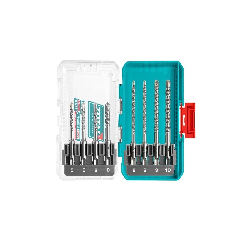 TOTAL 41835  
 Juego de brocas para pared SDS Plus TACSDL11806