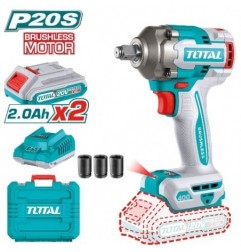 TOTAL 41837  
 Llave impacto 1/2'' Brushless a batería TIWLI2040E  
 20 V