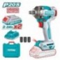 TOTAL 41837  
 Llave impacto 1/2'' Brushless a batería TIWLI2040E  
 20 V
