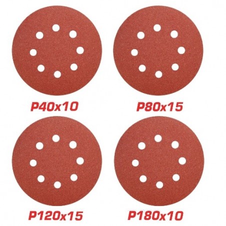 TOTAL 41857  
 Juego hojas lija redonda TAC7312511  
 Ø125 mm