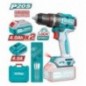 TOTAL 41880  
 Taladro percutor brushless a batería TIDLI20968E  
 20 V