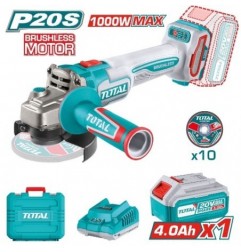 TOTAL 41883  
 Amoladora Brushless a batería TAGLI271531E  
 20 V