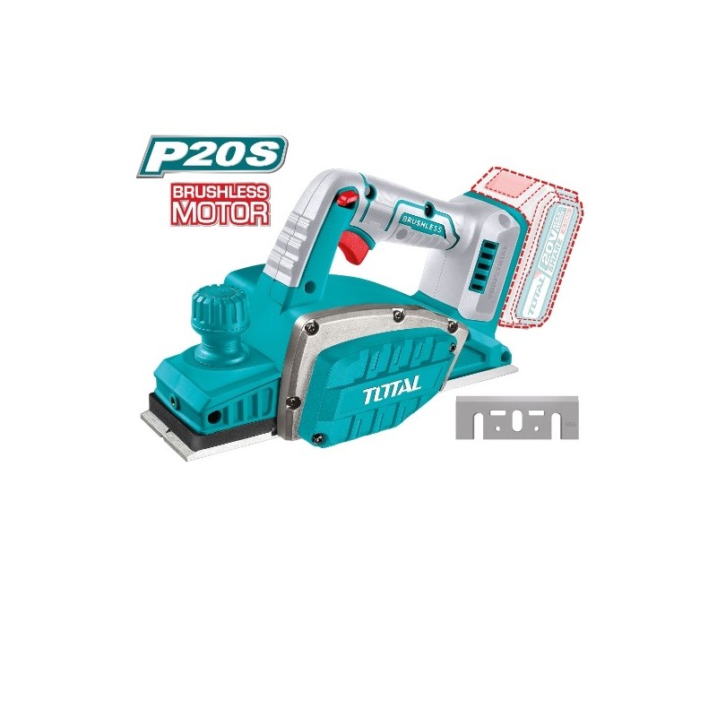 TOTAL 41887  
 Cepillo a batería TRLI20401  
 20 V