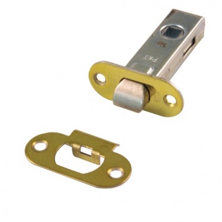 AMIG 4200  
 Picaporte 8  
 45 mm  
 Acero  
 Latonado barnizado