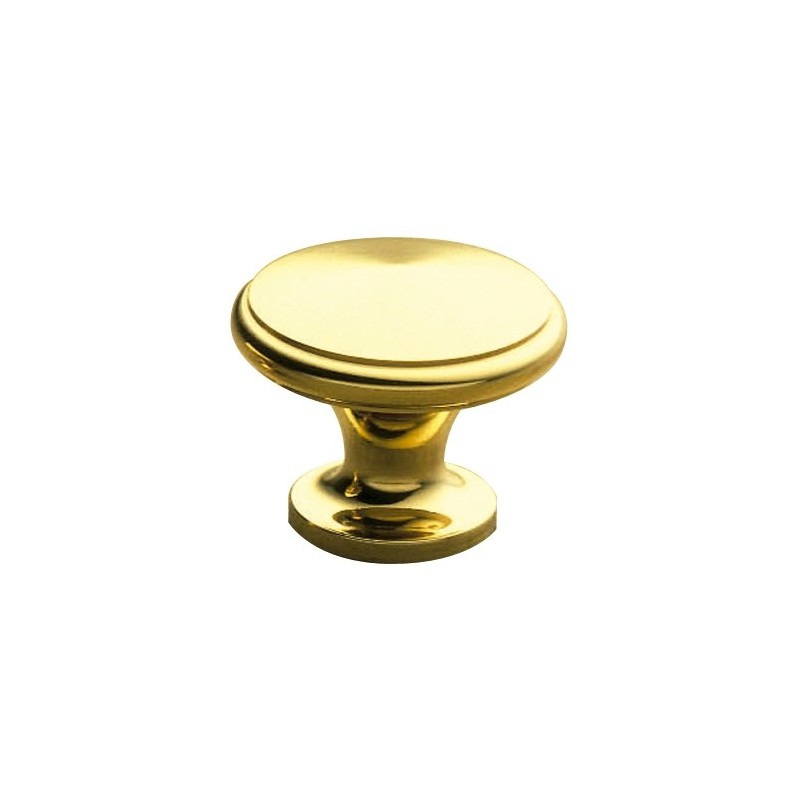 AMIG 4246  
 Pomo latón 310  
 Ø30 x 23 mm  
 Latón  
 Pulido barnizado