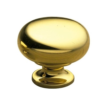 AMIG 4249  
 Pomo latón 320  
 Ø30 x 27 mm  
 Latón  
 Pulido barnizado