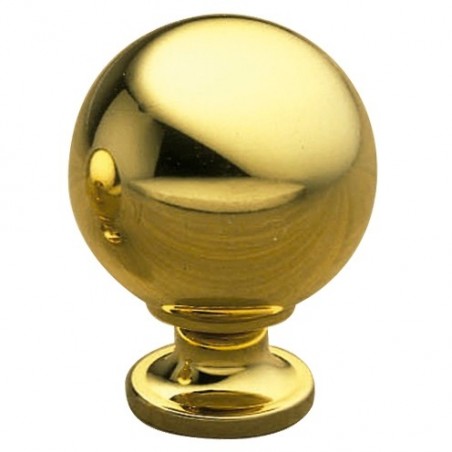 AMIG 4252  
 Pomo latón 330  
 Ø25 x 33 mm  
 Latón  
 Pulido barnizado