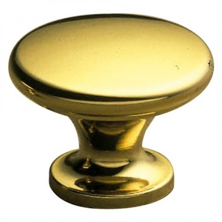 AMIG 4255  
 Pomo latón 340  
 Ø30 x 22 mm  
 Latón  
 Pulido barnizado