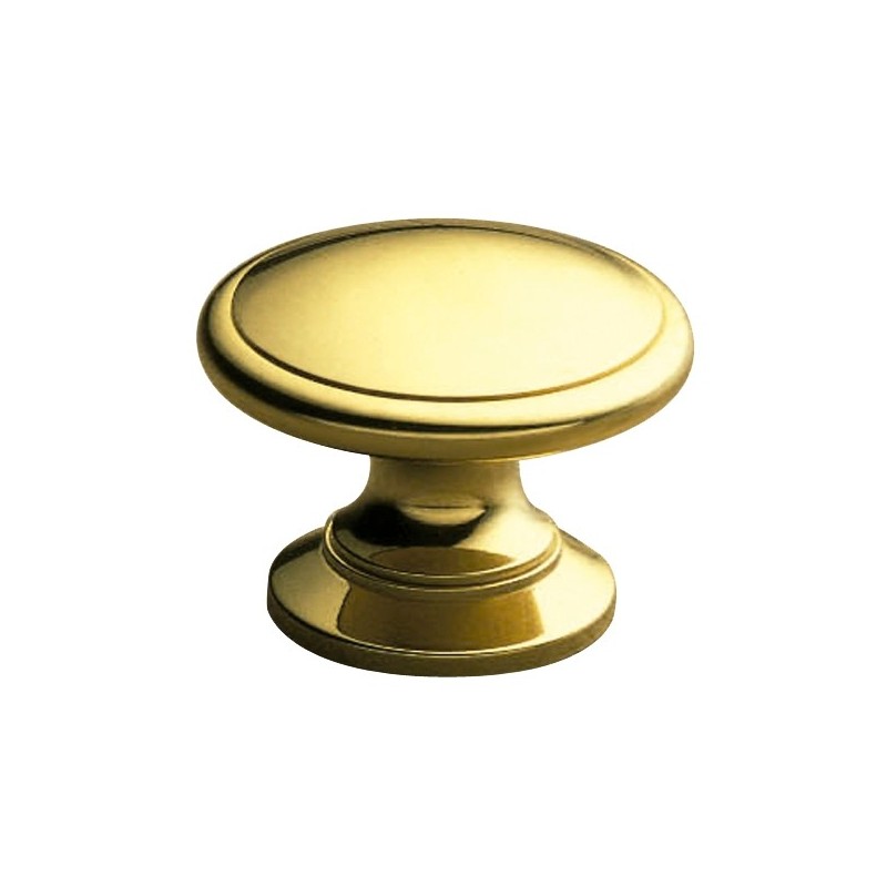 AMIG 4267  
 Pomo latón 440  
 Ø30 x 25 mm  
 Latón  
 Pulido barnizado