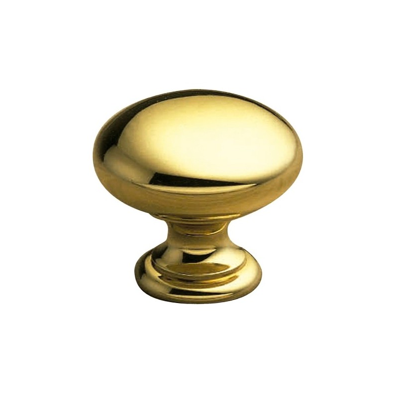 AMIG 4268  
 Pomo latón 450  
 Ø30 x 28 mm  
 Latón  
 Pulido barnizado