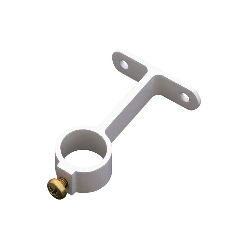 AMIG 461  
 Soporte tubo armario 3  
 Ø16 mm  
 Aluminio  
 Blanco