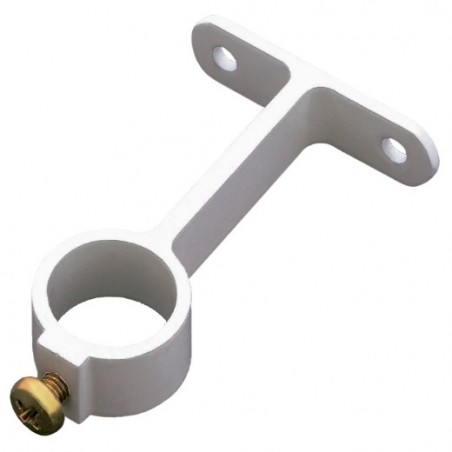 AMIG 461  
 Soporte tubo armario 3  
 Ø16 mm  
 Aluminio  
 Blanco