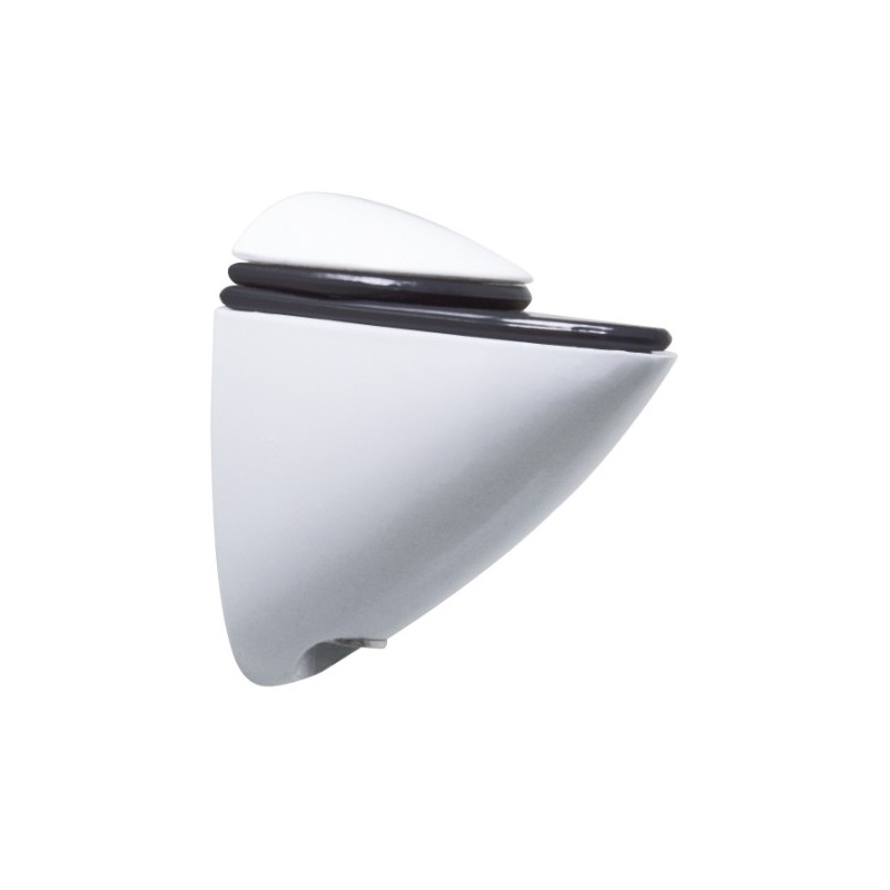AMIG 4761  
 Soporte baldas 40  
 50 x 30 x 55 mm  
 Zamak  
 Blanco