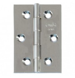 AMIG 4802  
 Bisagra 1002  
 60 x 40 x 2 mm  
 Latón  
 Cromado brillo