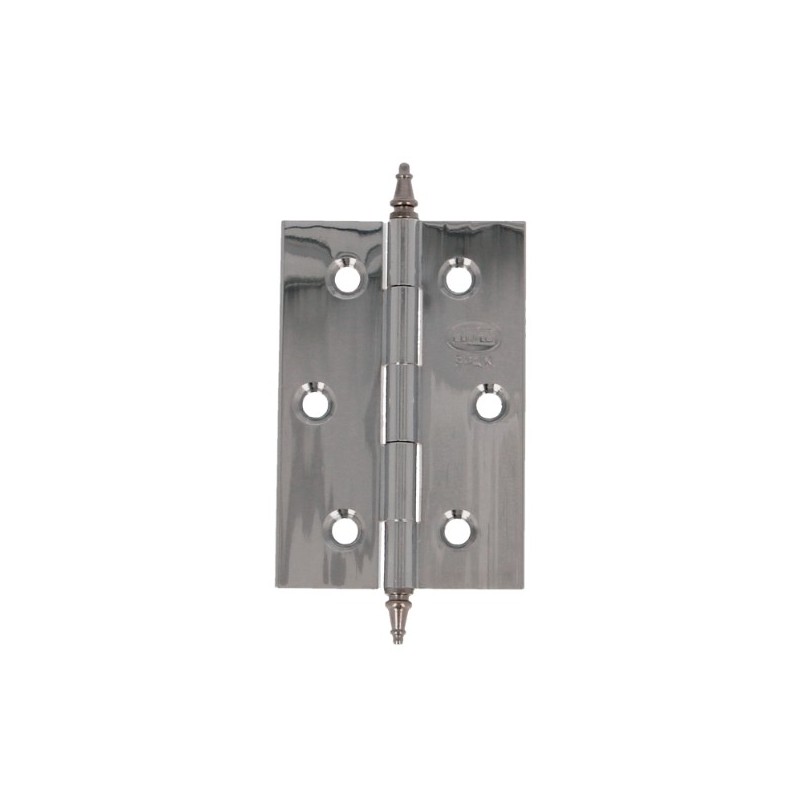AMIG 4803  
 Bisagra 1003  
 60 x 40 x 2 mm  
 Latón  
 Cromado brillo