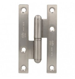 AMIG 4833  
 Pernio 403  
 95 x 52 x 2 mm  
 Acero inoxidable 18/8  
 Mate - Izquierda