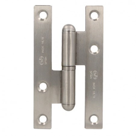 AMIG 4833  
 Pernio 403  
 95 x 52 x 2 mm  
 Acero inoxidable 18/8  
 Mate - Izquierda
