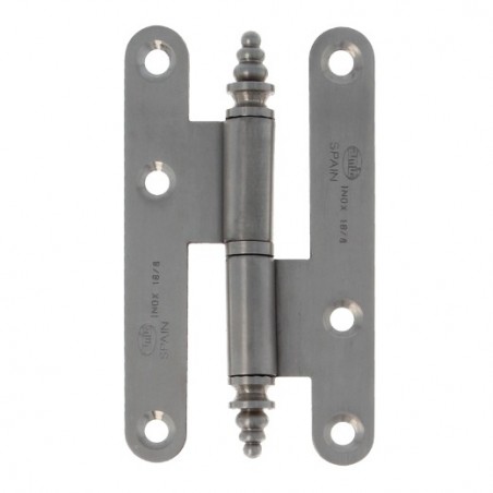 AMIG 4845  
 Pernio 408  
 95 x 52 x 2 mm  
 Acero inoxidable 18/8  
 Mate - Derecha
