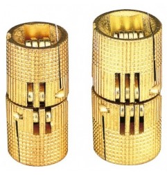 AMIG 4910  
 Bisagra oculta 1020  
 Ø14 x 32 mm  
 Latón  
 Pulido barnizado
