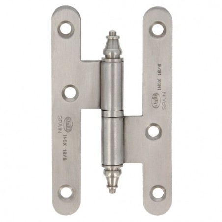AMIG 4921  
 Pernio 407  
 100 x 58 x 2 mm  
 Acero inoxidable 18/8  
 Mate - Izquierda