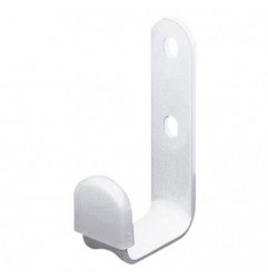 AMIG 5047  
 Colgador multiuso 9  
 40 x 80 mm  
 Acero  
 Blanco