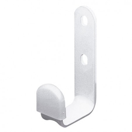 AMIG 5047  
 Colgador multiuso 9  
 40 x 80 mm  
 Acero  
 Blanco