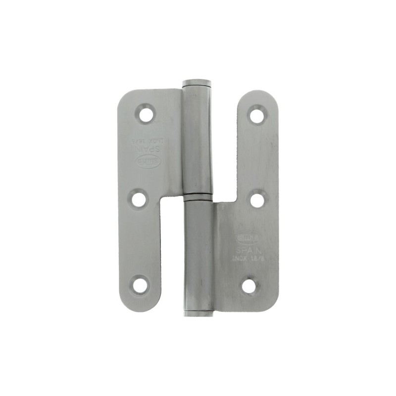 AMIG 5117  
 Pernio 427  
 90 x 65 x 2,5 mm  
 Acero inoxidable 18/8  
 Mate - Derecha