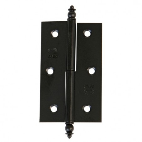 AMIG 5164  
 Bisagra 541  
 70 x 43 x 1,2 mm  
 Acero  
 Negro - Derecha