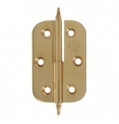 AMIG 5212  
 Bisagra 1060  
 60 x 40 x 2 mm  
 Latón  
 Pulido - Izquierda