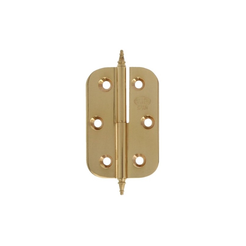 AMIG 5214  
 Bisagra 1060  
 70 x 50 x 2 mm  
 Latón  
 Pulido - Izquierda