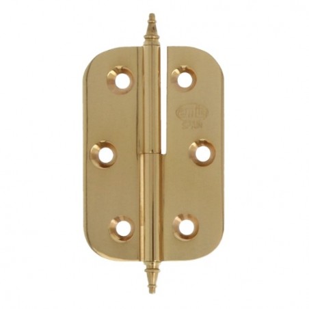 AMIG 5214  
 Bisagra 1060  
 70 x 50 x 2 mm  
 Latón  
 Pulido - Izquierda
