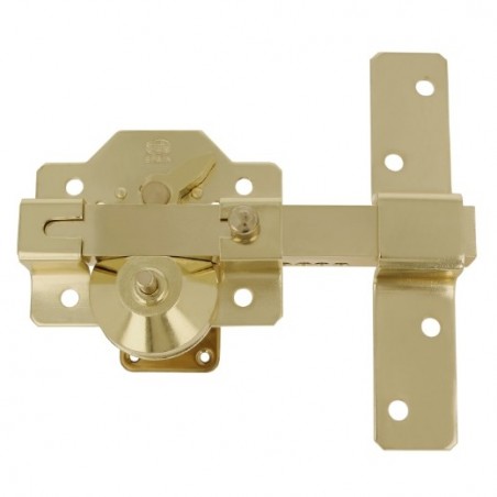 AMIG 5348  
 Cerrojo de seguridad 2  
 88 x 153 mm  
 Acero  
 Oro