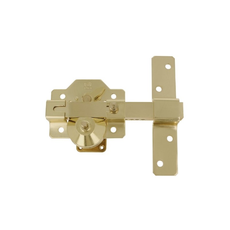 AMIG 5351  
 Cerrojo de seguridad 2  
 105 x 170 mm  
 Acero  
 Oro