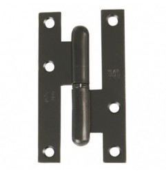 AMIG 545  
 Pernio 403  
 95 x 52 x 2 mm  
 Acero  
 Negro - Izquierda