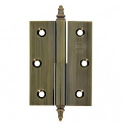 AMIG 5474  
 Bisagra 1007  
 100 x 70 x 3 mm  
 Latón  
 Cuero - Izquierda
