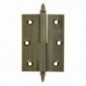 AMIG 5476  
 Bisagra 1007  
 120 x 80 x 3 mm  
 Latón  
 Cuero - Izquierda