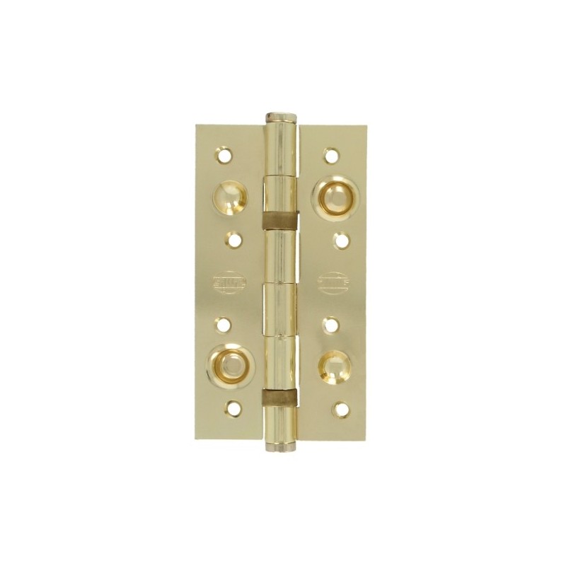 AMIG 5498  
 Bisagra seguridad 570  
 150 x 82 x 3 mm  
 Acero  
 Latonado barnizado