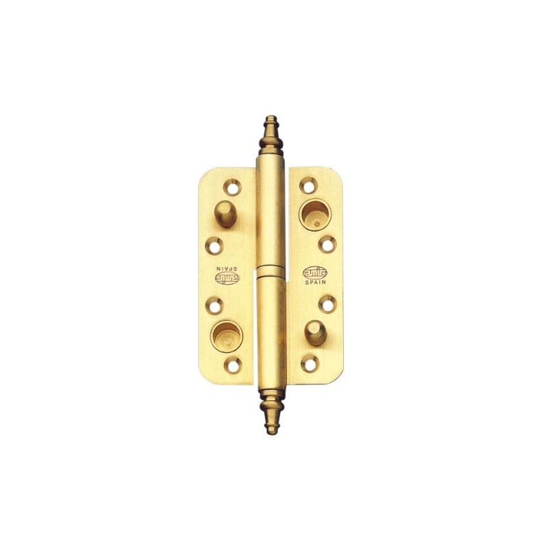 AMIG 5580  
 Pernio 516  
 120 x 80 x 4 mm  
 Latón  
 Mate - Izquierda