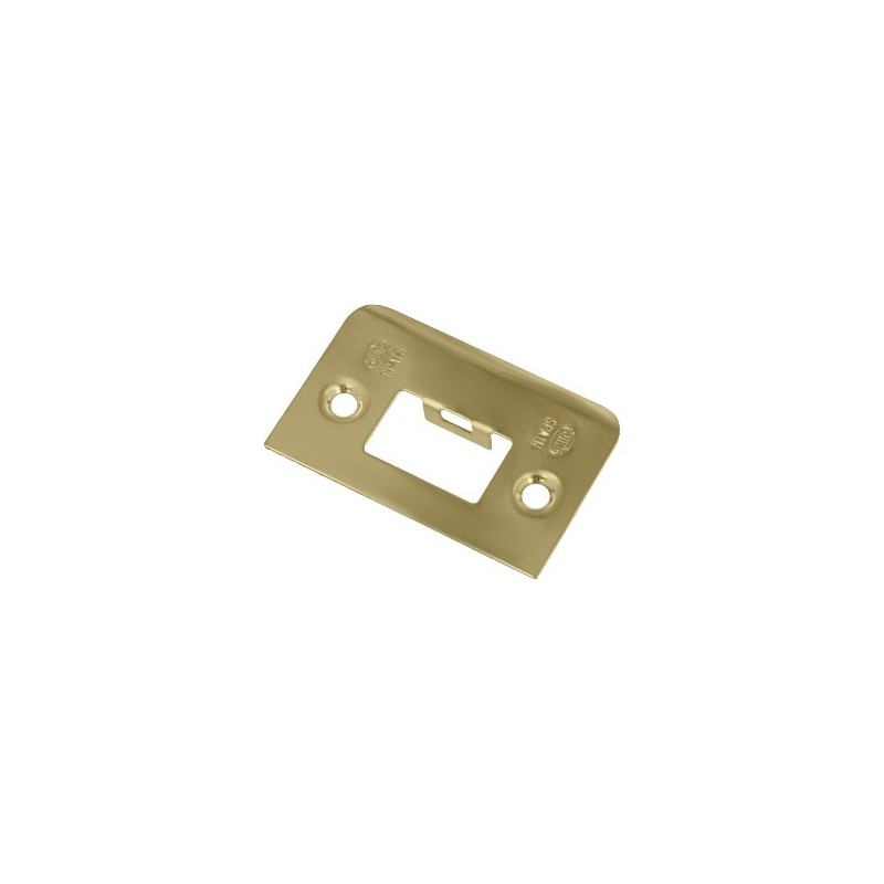 AMIG 565  
 Soporte picaporte 6  
 60 x 38 mm  
 Acero  
 Latonado barnizado