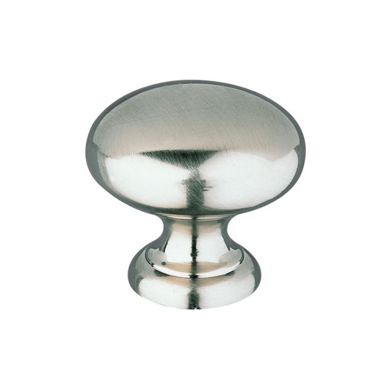 AMIG 5683  
 Pomo 320  
 Ø30 x 27 mm  
 Zamak  
 Níquel cepillado